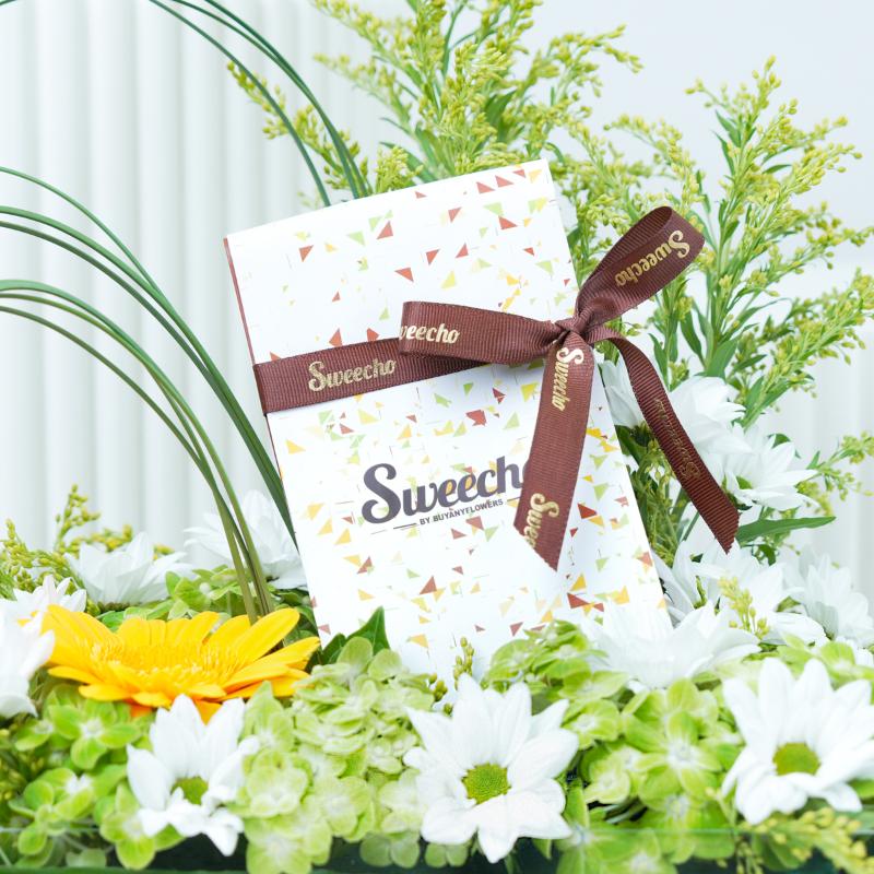 Wishes Flower and Chocolate Arrangement - Chocolates gift from Buy Any Flowers Dubai in Al Quoz Industrial Area 4, Dubai, UAE - image 3