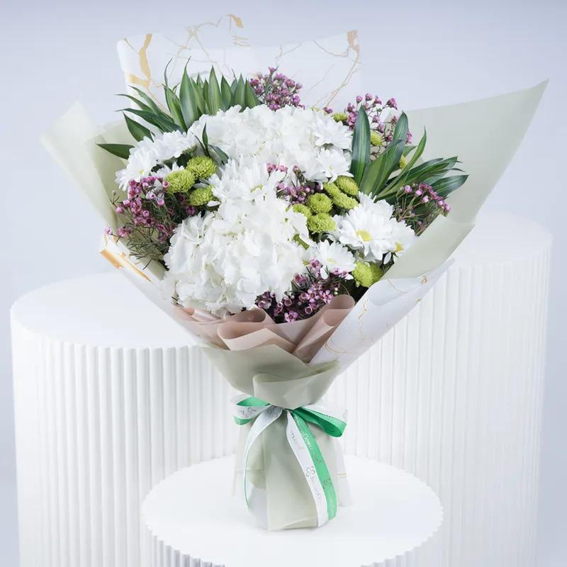 Premium White Flower Bouquet - Flowers gift from Buy Any Flowers Dubai in Al Quoz Industrial Area 4, Dubai, UAE