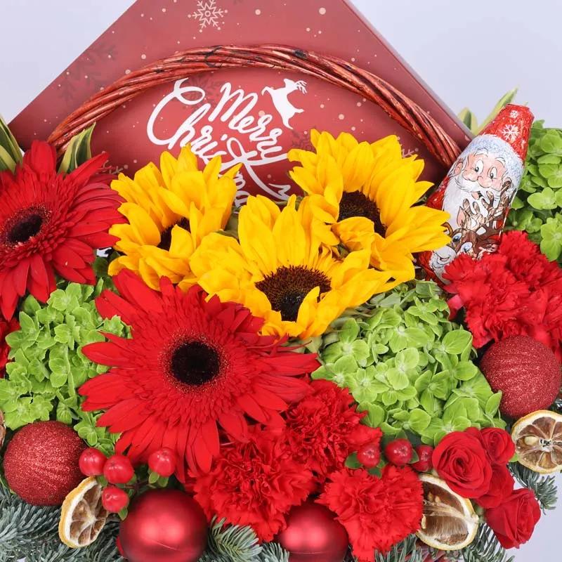 Christmas Wishes Flower Basket thumbnail 3