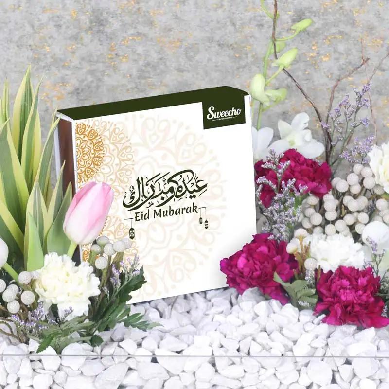 Eid Flower Chocolate Tray Pink thumbnail 3