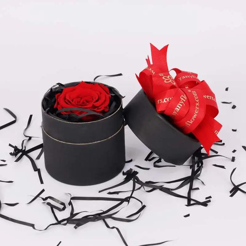 Forever Red Roses in Black Box thumbnail 2