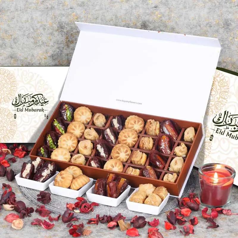 Eid Stuffed Dates Mamoul and Baklawa By Sweecho 32 Pcs Green