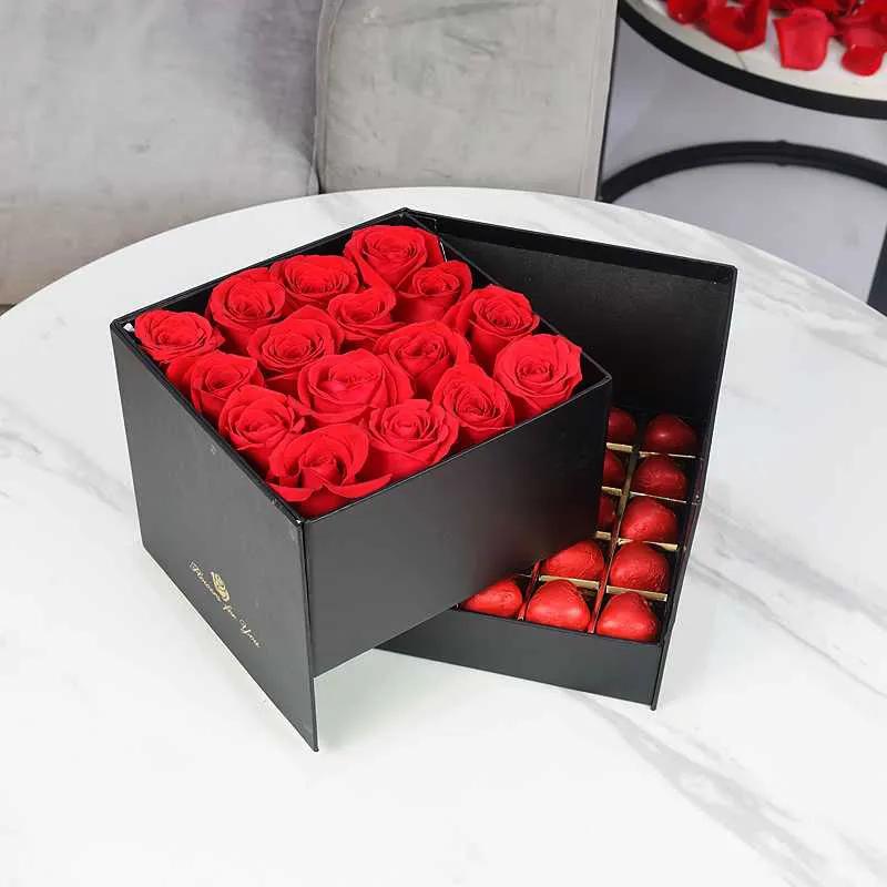 Affection Red Roses and Chocolate Box thumbnail 2