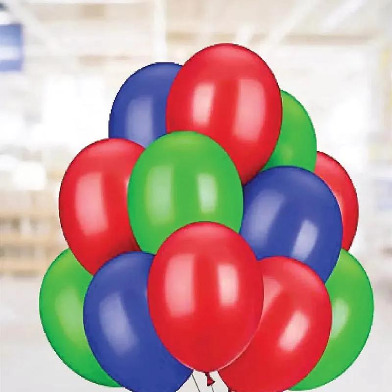 Red Green N Blue Helium Balloons 12 Pcs - Gifts gift from Buy Any Flowers Dubai in Al Quoz Industrial Area 4, Dubai, UAE - image 2