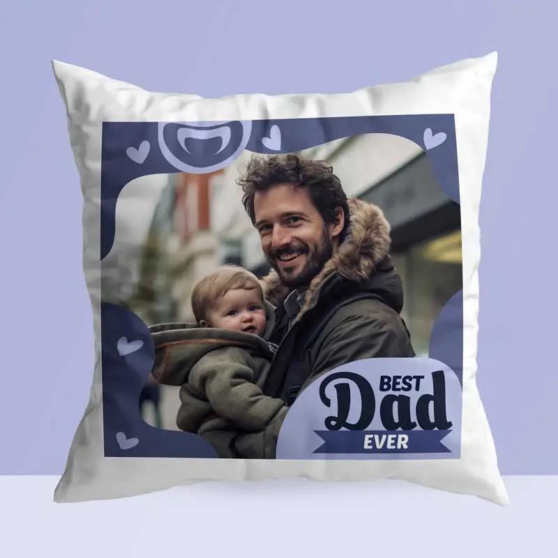 Best Dad Ever Personalised Image Cushion and Mug thumbnail 2