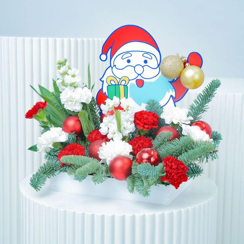 تحية سانتا صينية الزهور 1