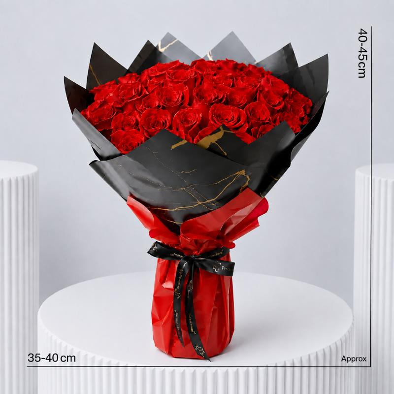 With Love 51 Red Roses Bouquet - Flowers gift from Buy Any Flowers Dubai in Al Quoz Industrial Area 4, Dubai, UAE - image 4