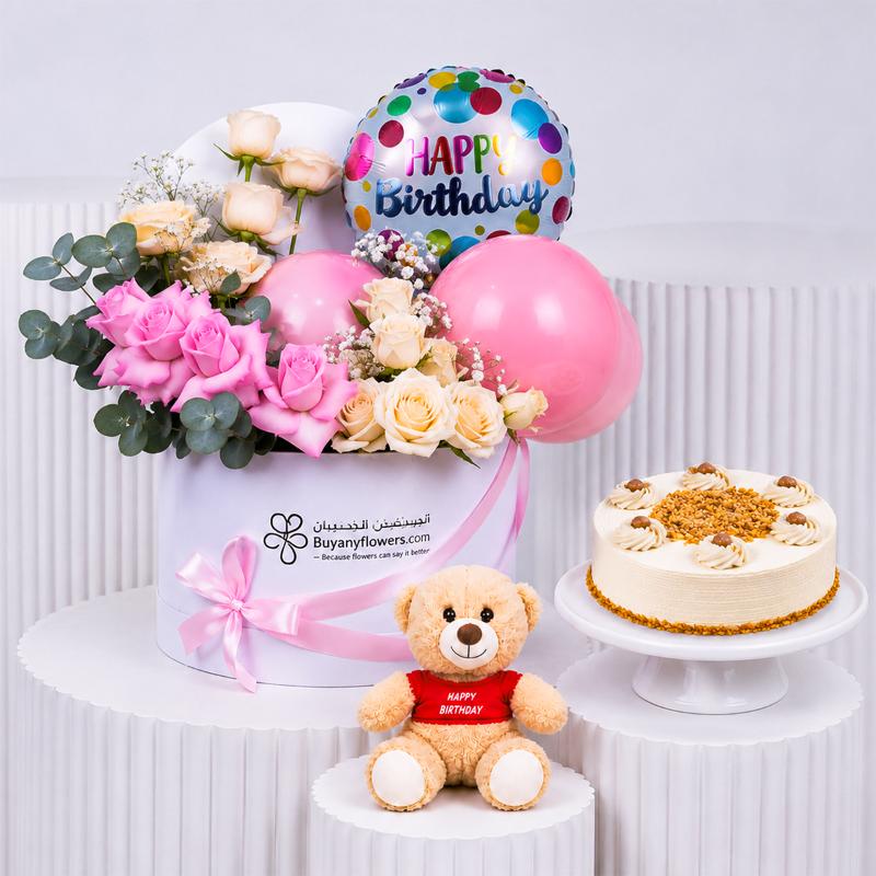 Pastel Birthday Gift Bundle - Gift Sets gift from Buy Any Flowers Dubai in Al Quoz Industrial Area 4, Dubai, UAE