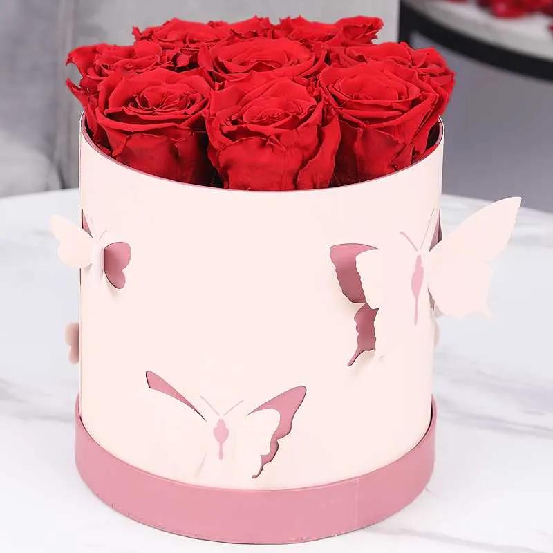Butterfly 8 Forever Red Roses Box thumbnail 2
