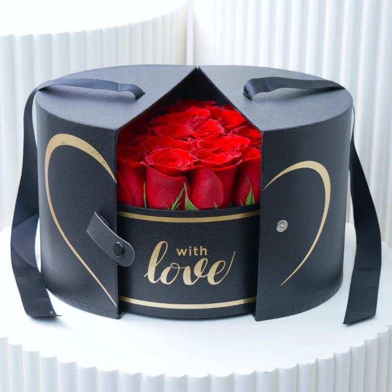 Love Surprise Black Box - Flowers gift from Buy Any Flowers Dubai in Al Quoz Industrial Area 4, Dubai, UAE
