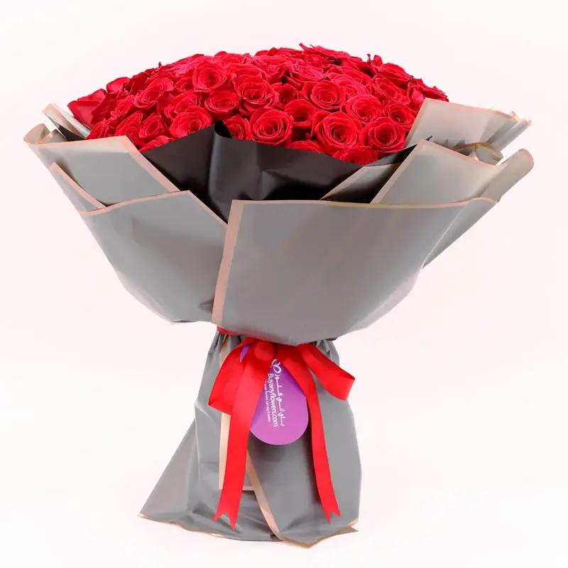 Love Story 101 Red Roses Bouquet thumbnail 3
