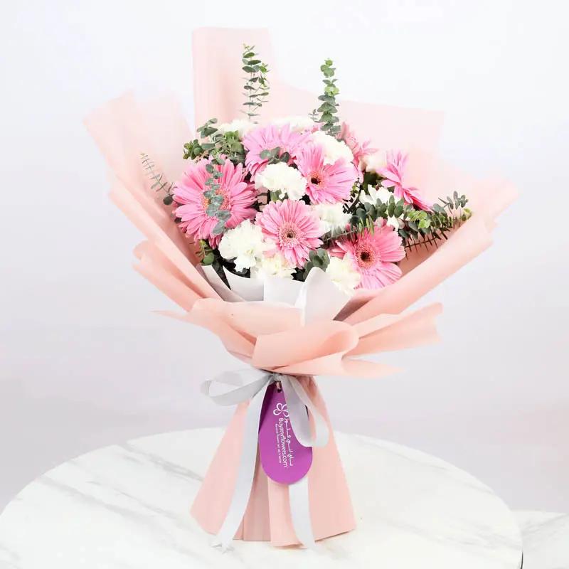 Glow Gerbera and Carnation Bouquet