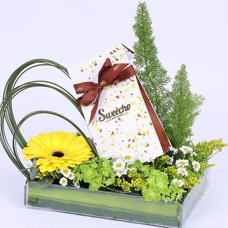 Wishes Flower and Chocolate Arrangement thumbnail 2