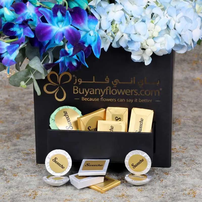 علبة ألفا للزهور والشوكولاتة thumbnail 3