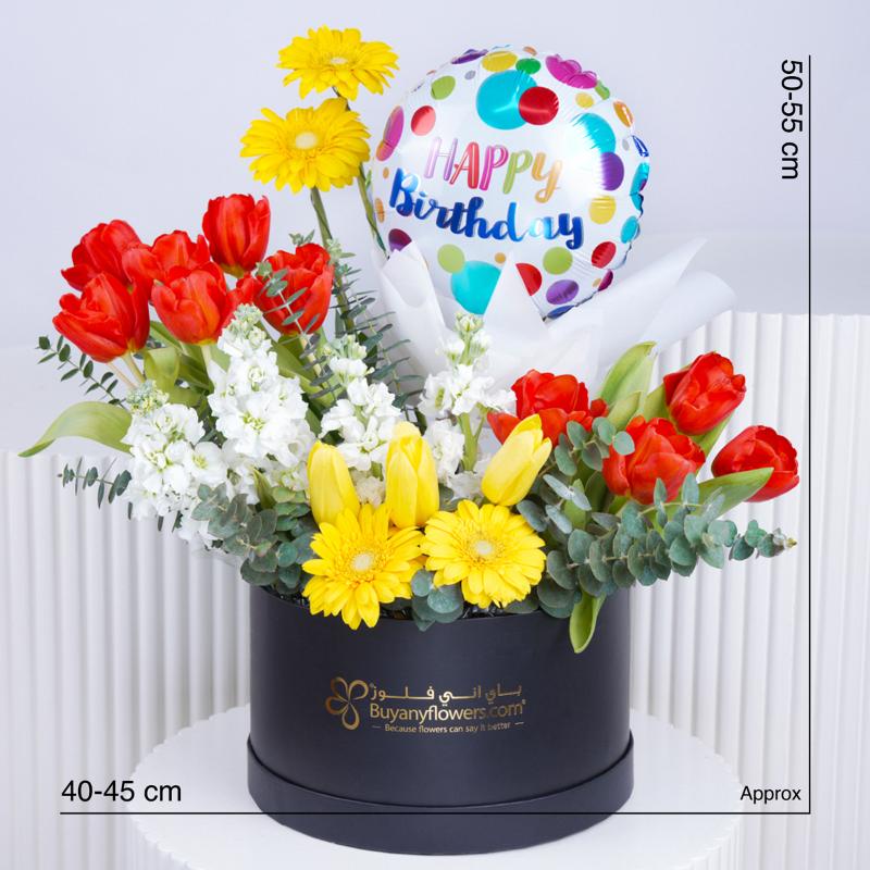 Fantastic Birthday Flower Box - Flowers gift from Buy Any Flowers Dubai in Al Quoz Industrial Area 4, Dubai, UAE - image 4