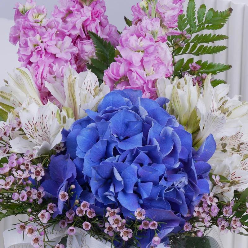 Blush Fish Bowl Flower Arrangement - Flowers gift from Buy Any Flowers Dubai in Al Quoz Industrial Area 4, Dubai, UAE - image 2