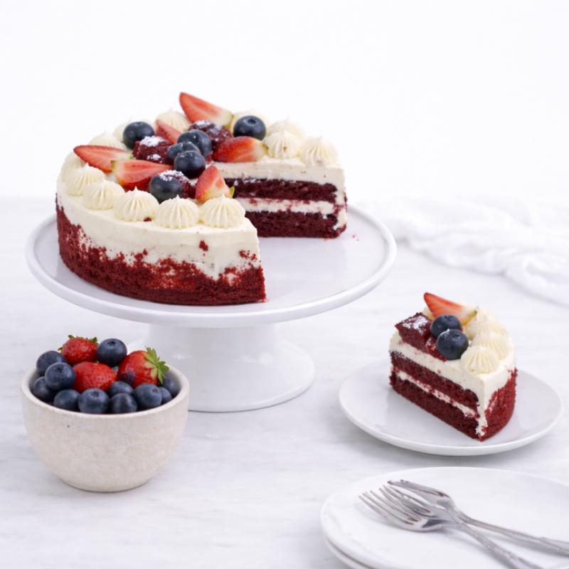 Delicious Red Velvet Cake 4 Portion - Cakes gift from Buy Any Flowers Dubai in Al Quoz Industrial Area 4, Dubai, UAE - image 3