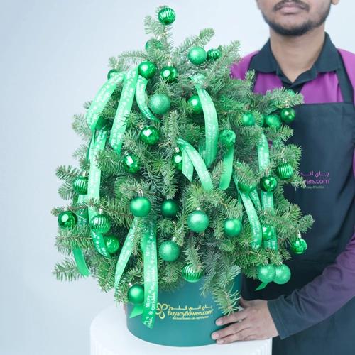 Christmas Tree Shape Arrangement Green - Gifts gift from Buy Any Flowers Dubai in Al Quoz Industrial Area 4, Dubai, UAE - image 2