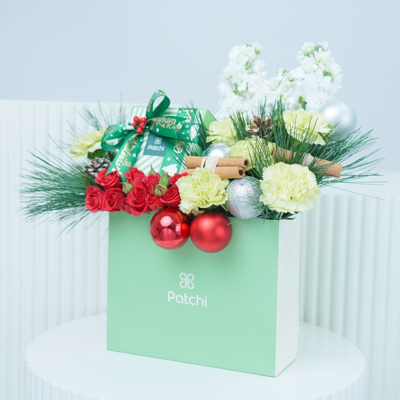 Christmas Wishes Flower Patchi Arrangement thumbnail 3