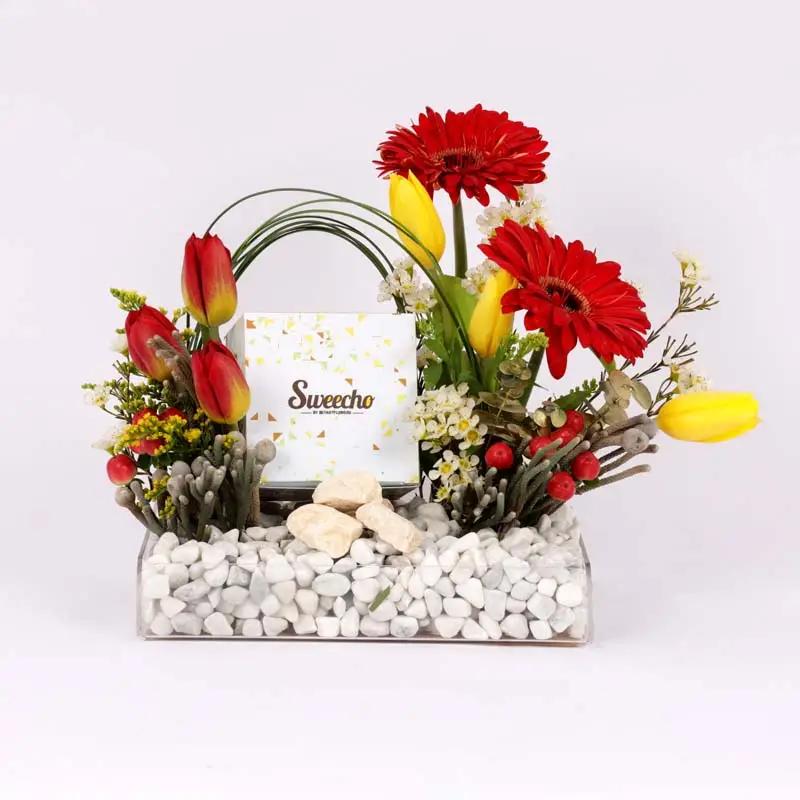 Basket Flowers and Chocolate Arrangement - Chocolates gift from Buy Any Flowers Dubai in Al Quoz Industrial Area 4, Dubai, UAE - image 4