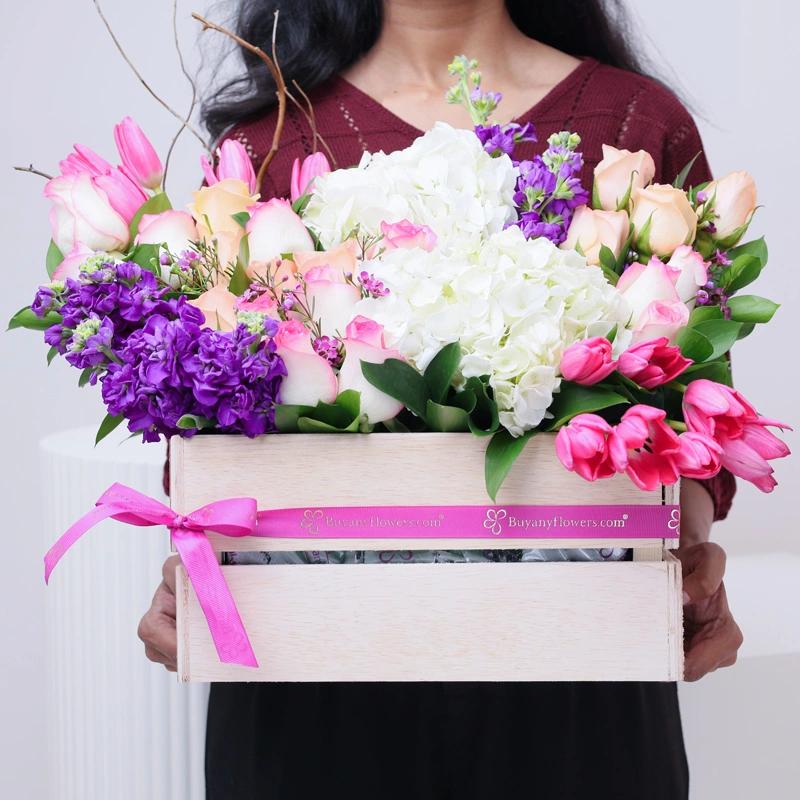 Bella Wooden Flower Arrangement thumbnail 2