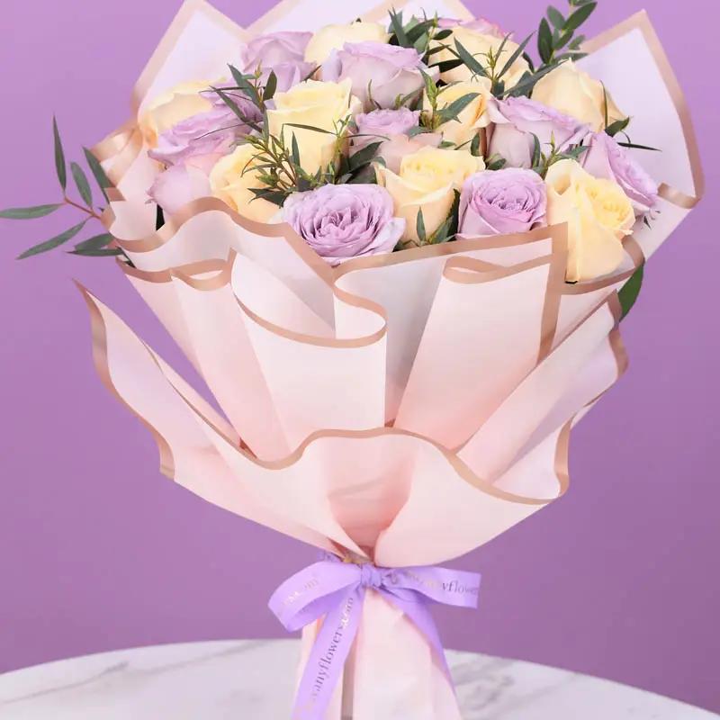 Beauty Glow 21 Roses Bouquet - Flowers gift from Buy Any Flowers Dubai in Al Quoz Industrial Area 4, Dubai, UAE - image 2