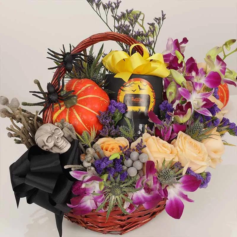 Halloween Floral Hamper Basket thumbnail 4