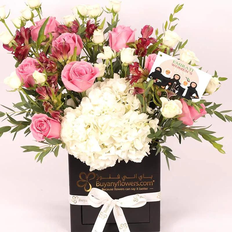 Blooming Box for Emirati Womens Day - Gifts gift from Buy Any Flowers Dubai in Al Quoz Industrial Area 4, Dubai, UAE - image 2