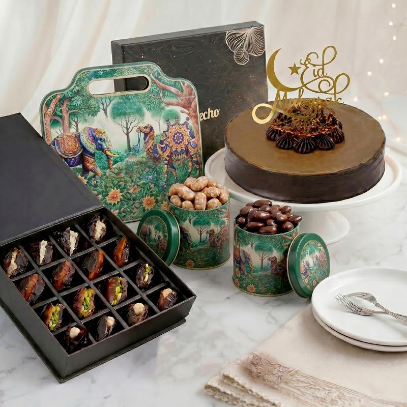 Luxury Eid Cake, Premium Dates & Dry Fruits Hamper in Dubai