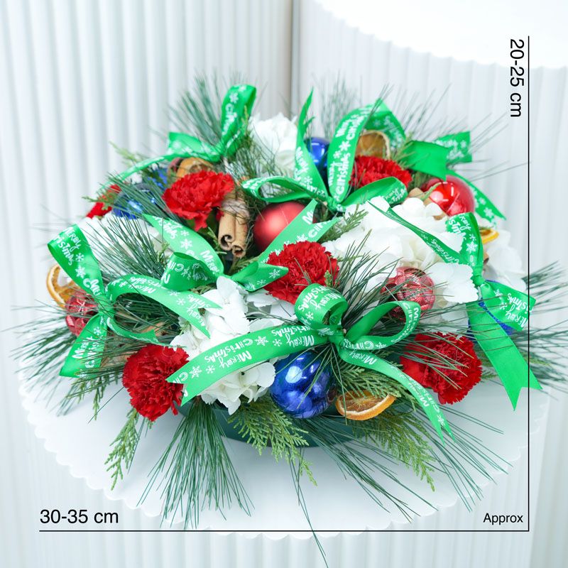 Christmas Wreath Red and White - Gifts gift from Buy Any Flowers Dubai in Al Quoz Industrial Area 4, Dubai, UAE - image 4