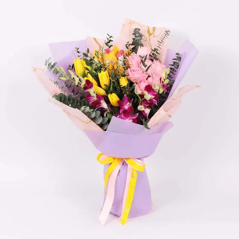 Easter Eggs chocolate and Flower Bouquet - Chocolates gift from Buy Any Flowers Dubai in Al Quoz Industrial Area 4, Dubai, UAE