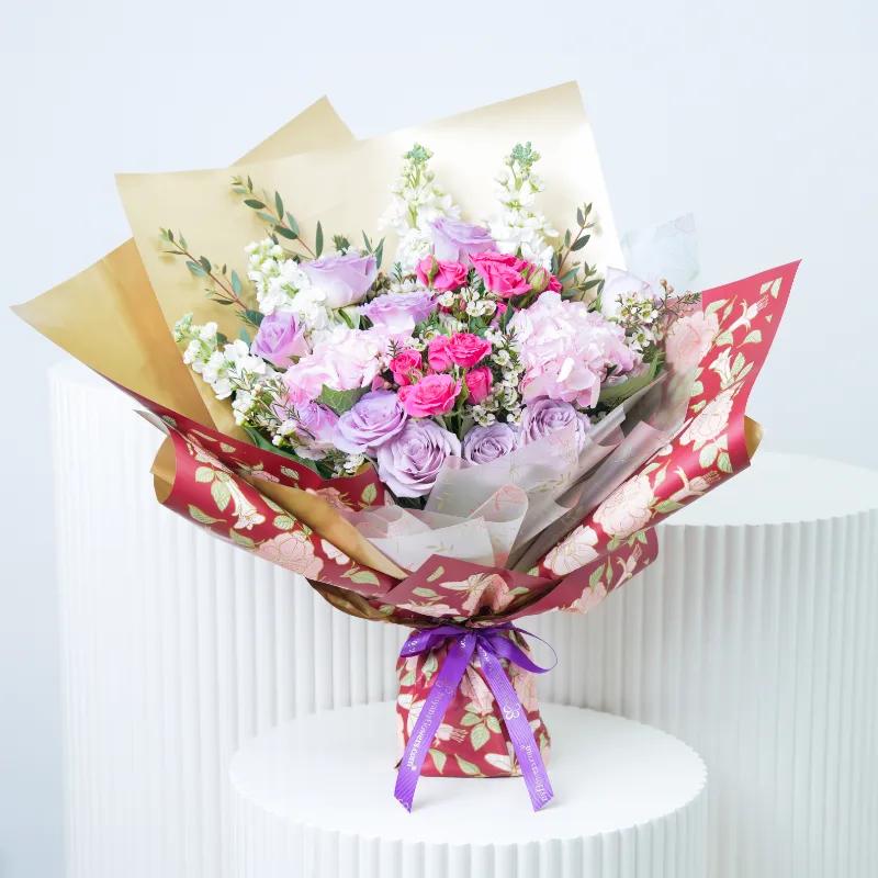 Royal Blush Bouquet - Flowers gift from Buy Any Flowers Dubai in Al Quoz Industrial Area 4, Dubai, UAE