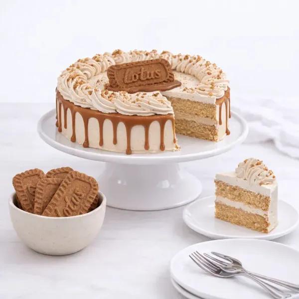 Yummy Lotus Biscoff Cake 4 Portion - Cakes gift from Buy Any Flowers Dubai in Al Quoz Industrial Area 4, Dubai, UAE - image 2