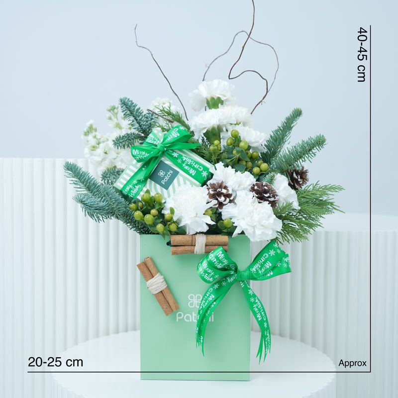 Christmas Winter Flower Patchi Arrangement thumbnail 4