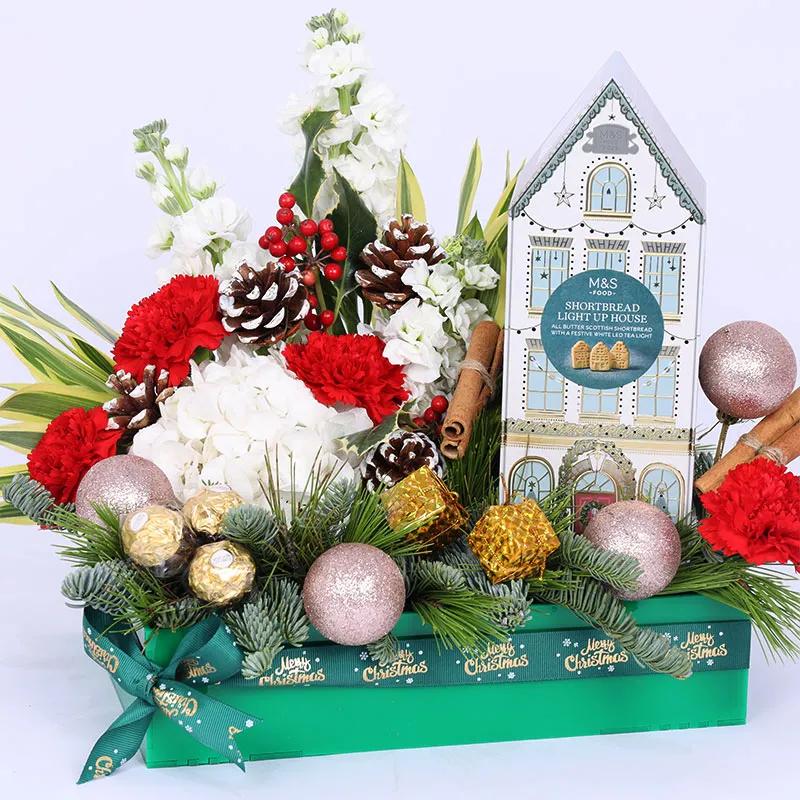 Christmas House Party Flower Arrangement thumbnail 2