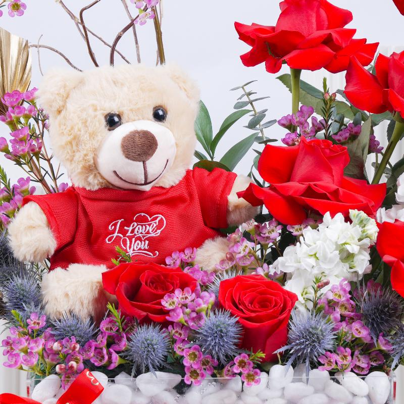 Ruby Garden Flower Arrangement - Flowers gift from Buy Any Flowers Dubai in Al Quoz Industrial Area 4, Dubai, UAE - image 2