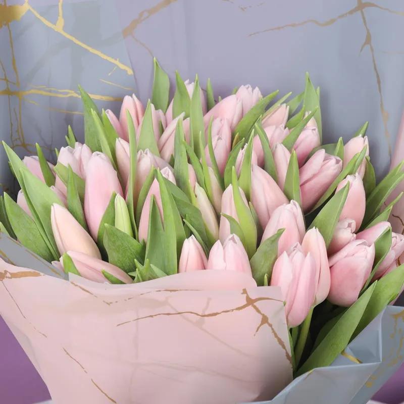 Pink Beauty 51 Tulips Bouquet thumbnail 3