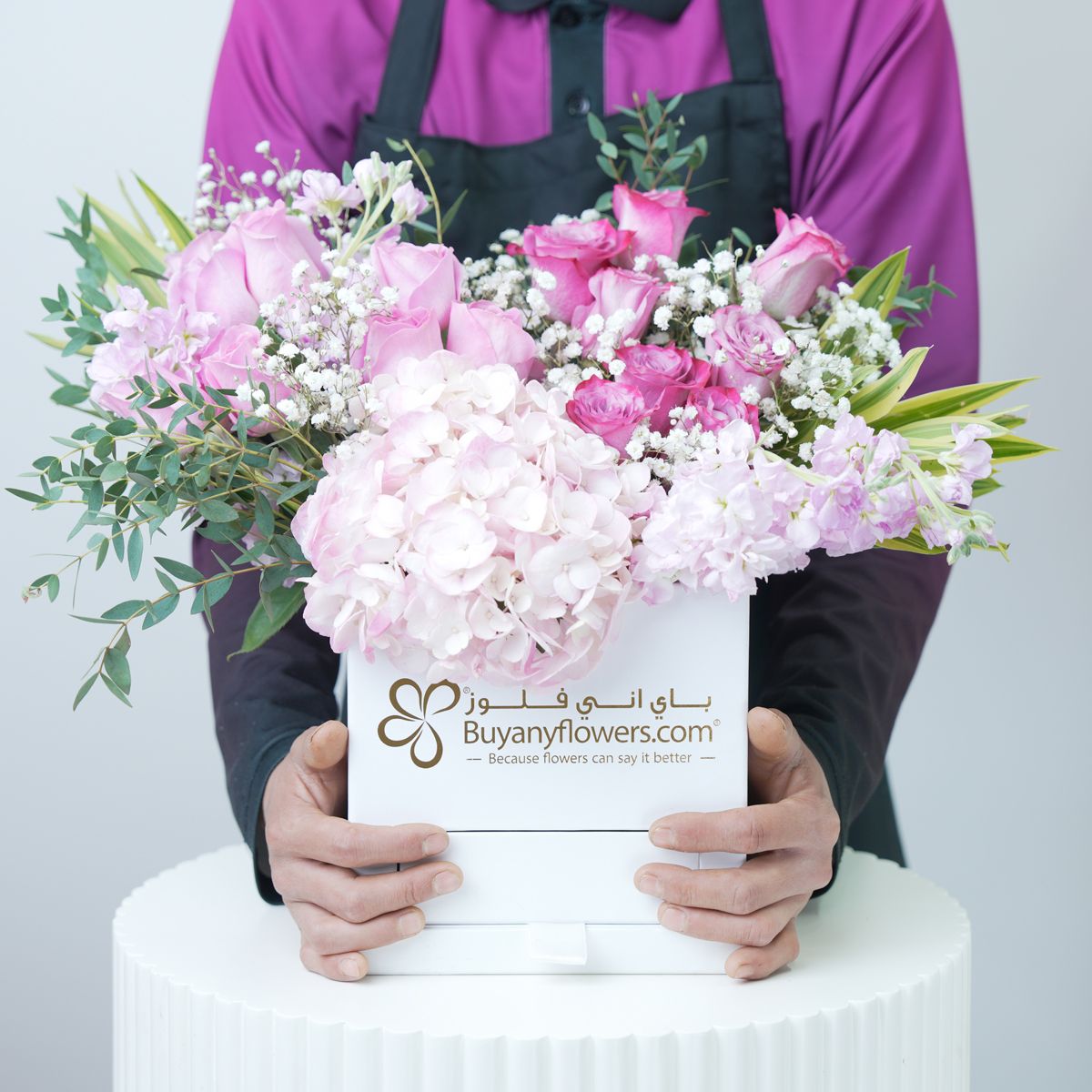 Pastel Love Flower Box - Flowers gift from Buy Any Flowers Dubai in Al Quoz Industrial Area 4, Dubai, UAE - image 2