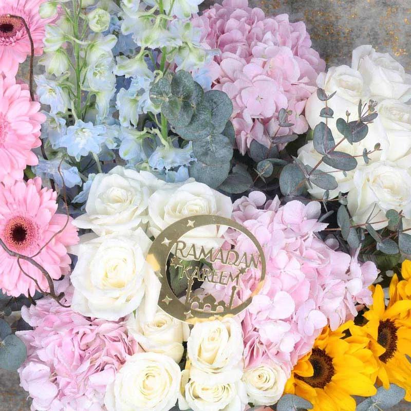 Ramadan Poised Beauty Flower Box - Flowers gift from Buy Any Flowers Dubai in Al Quoz Industrial Area 4, Dubai, UAE - image 2