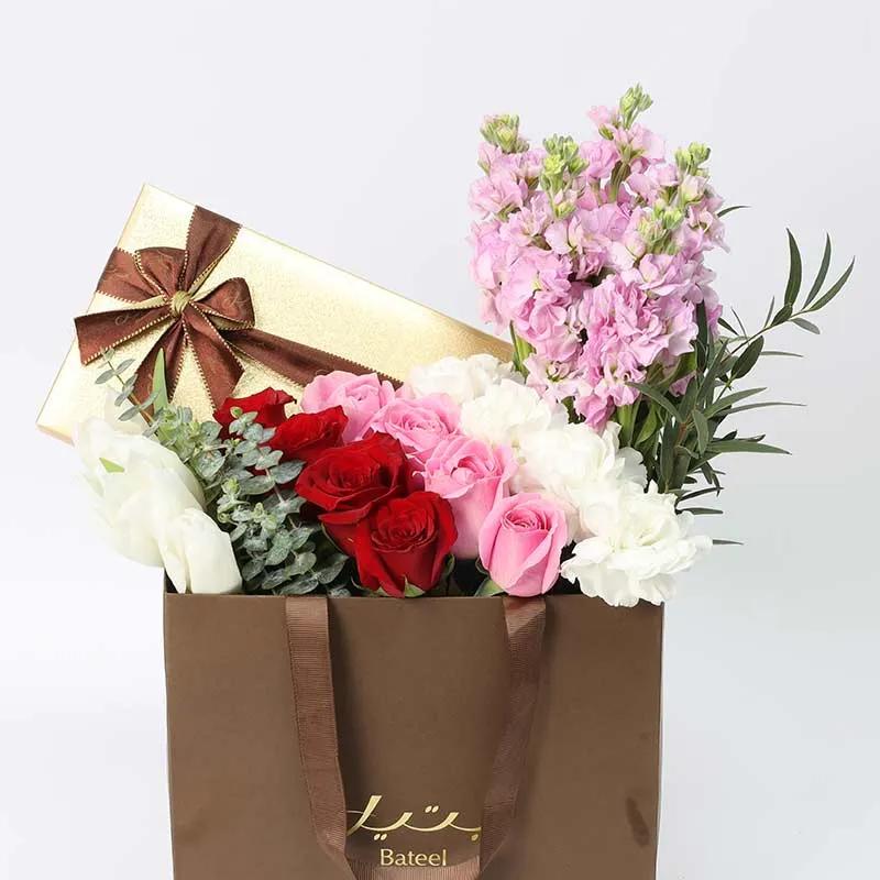 Floral Row Bateel Dates Arrangement thumbnail 2