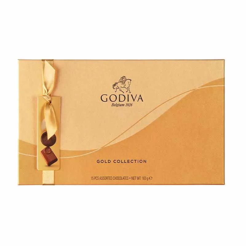 Godiva Gold Assorted Chocolate Gift Box 15 Pcs thumbnail 4