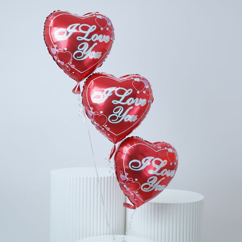 I Love You Helium Balloons 3 Pcs 1