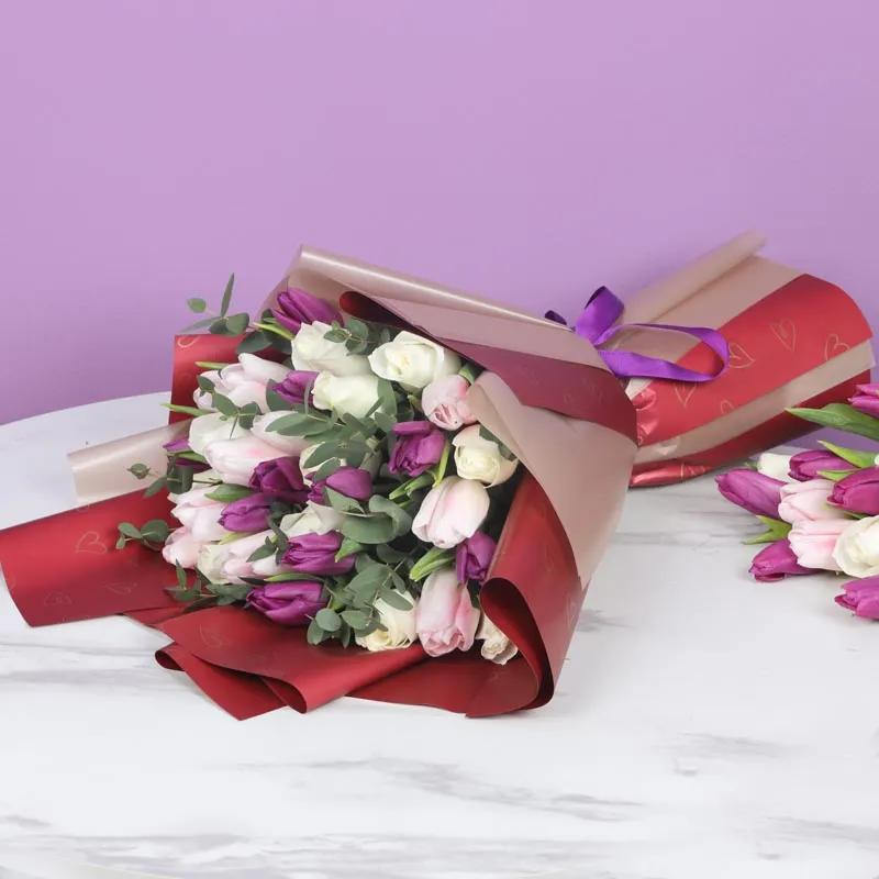 Rampwalk 30 Roses and Tulips Bouquet thumbnail 4