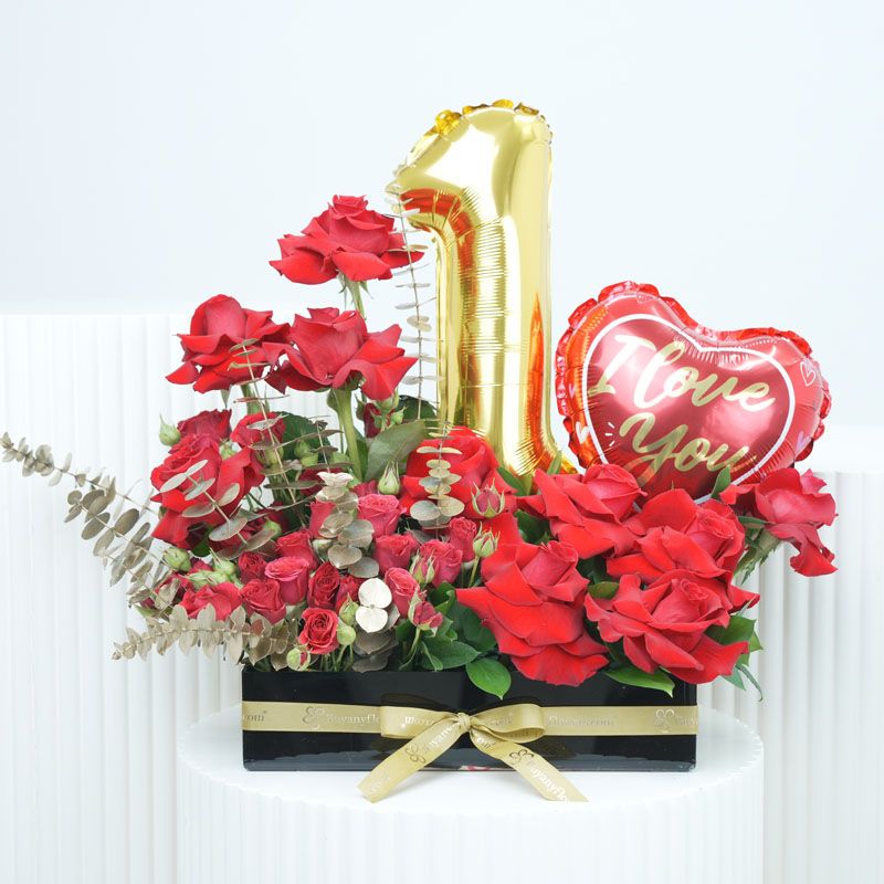 Customize Anniversary Flower Arrangement 1