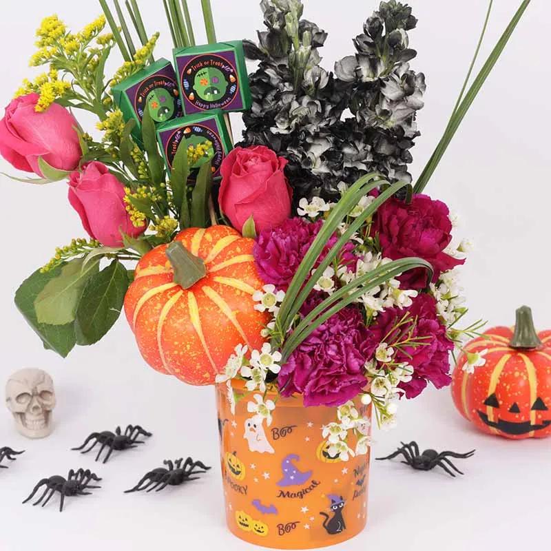 Halloween Flower and Chocolate Bucket thumbnail 2