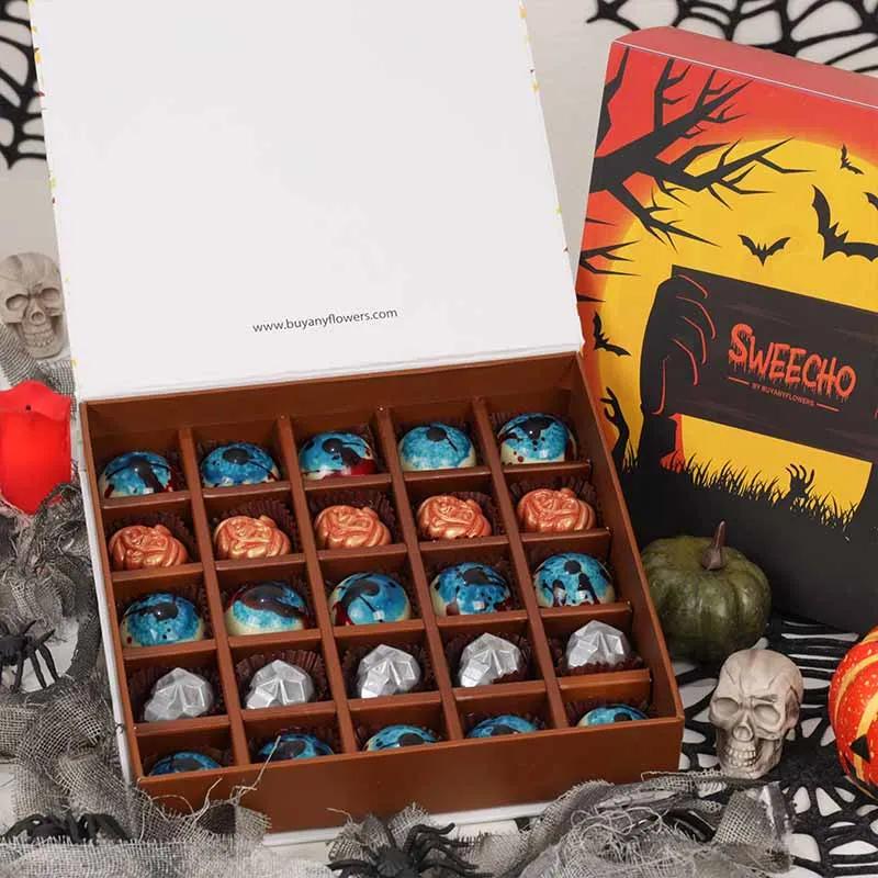 Evil Eye Pumpkin and Skull chocolates By Sweecho thumbnail 2