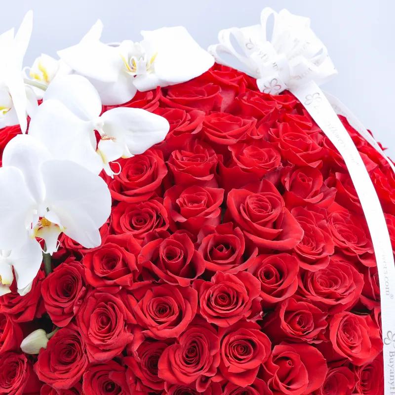 My Queen 251 Red Roses in Box - Flowers gift from Buy Any Flowers Dubai in Al Quoz Industrial Area 4, Dubai, UAE - image 2
