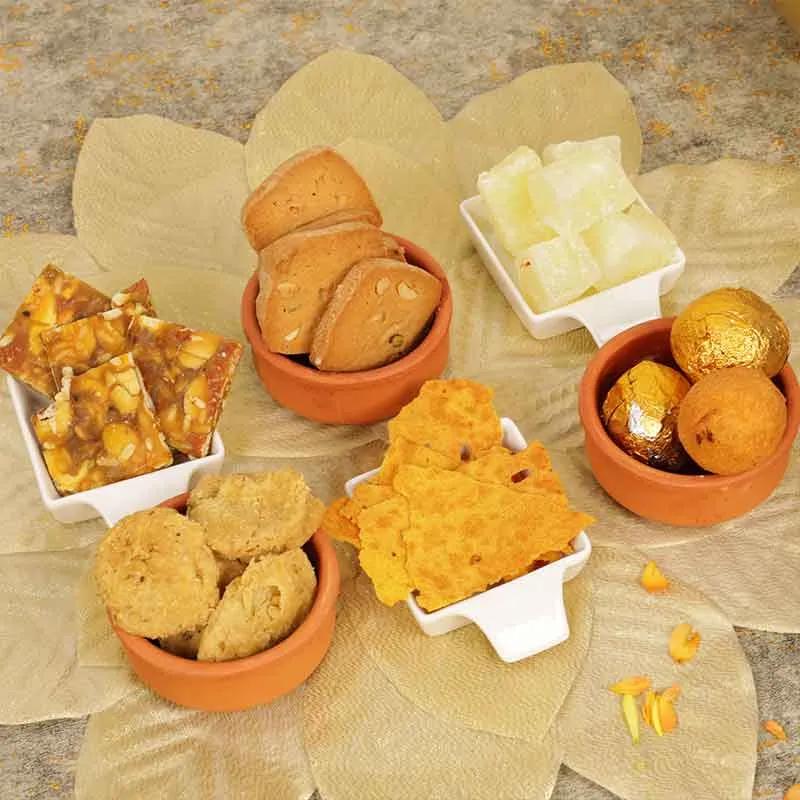 Sweet and Savoury Diwali Gift Basket - Gifts gift from Buy Any Flowers Dubai in Al Quoz Industrial Area 4, Dubai, UAE - image 3