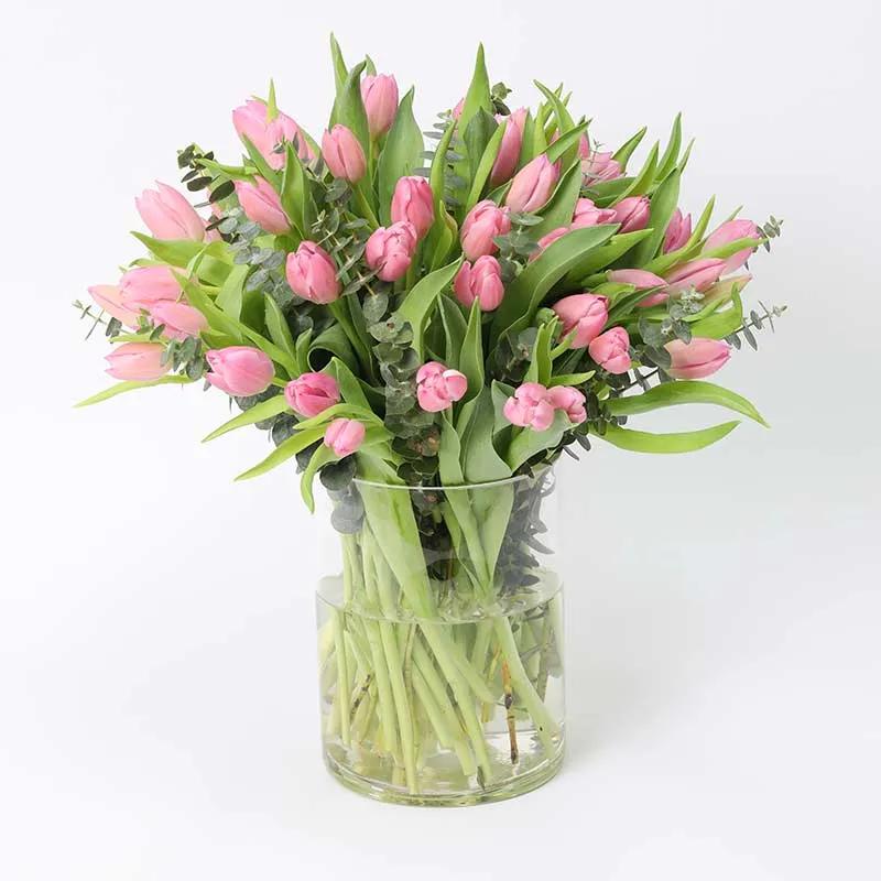 Blush 51 Pink Tulips - Flowers gift from Buy Any Flowers Dubai in Al Quoz Industrial Area 4, Dubai, UAE