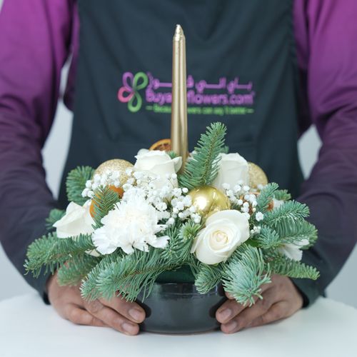 Winter Celebration Centerpiece Set of 2 - Flowers gift from Buy Any Flowers Dubai in Al Quoz Industrial Area 4, Dubai, UAE - image 2